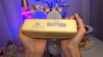 Satisfying Wax Tapping ASMR | Butter & Chocolate Squishy Sounds + Wax-Covered Mic Taps