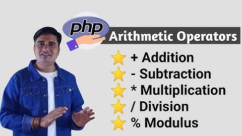 Arithmetic Operators in PHP | PHP arithmetic operators (Hindi/Urdu)