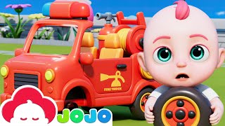 wheels fire truck song baby jojo nursery rhymes kids songs