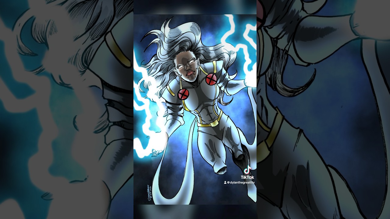 Storm (X-men) Timelapse Art 
