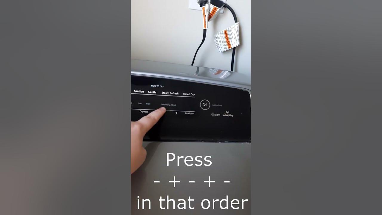 How to Put Whirlpool Cabrio Washers and Dryers into Diagnostic Mode