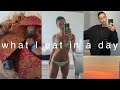 VLOG | healthy plant-based what I eat in a day, workout routine, clothing haul