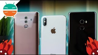 Benchmark - Iphone X Vs Huawei Mate 10 Pro Vs Xiaomi Mi Mix 2 - Antutu