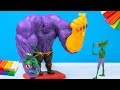 Making Giant Thanos vs Siren Head with clay 🧟 Superheroes Marvel 🧟 Polymer Clay Tutorial