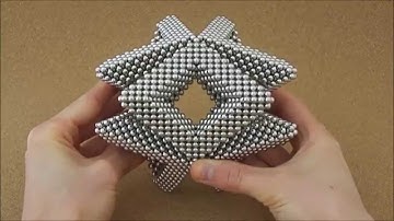 Distorted Square Diagonal Solid  Edge Tetrahedron (Zen Magnets)