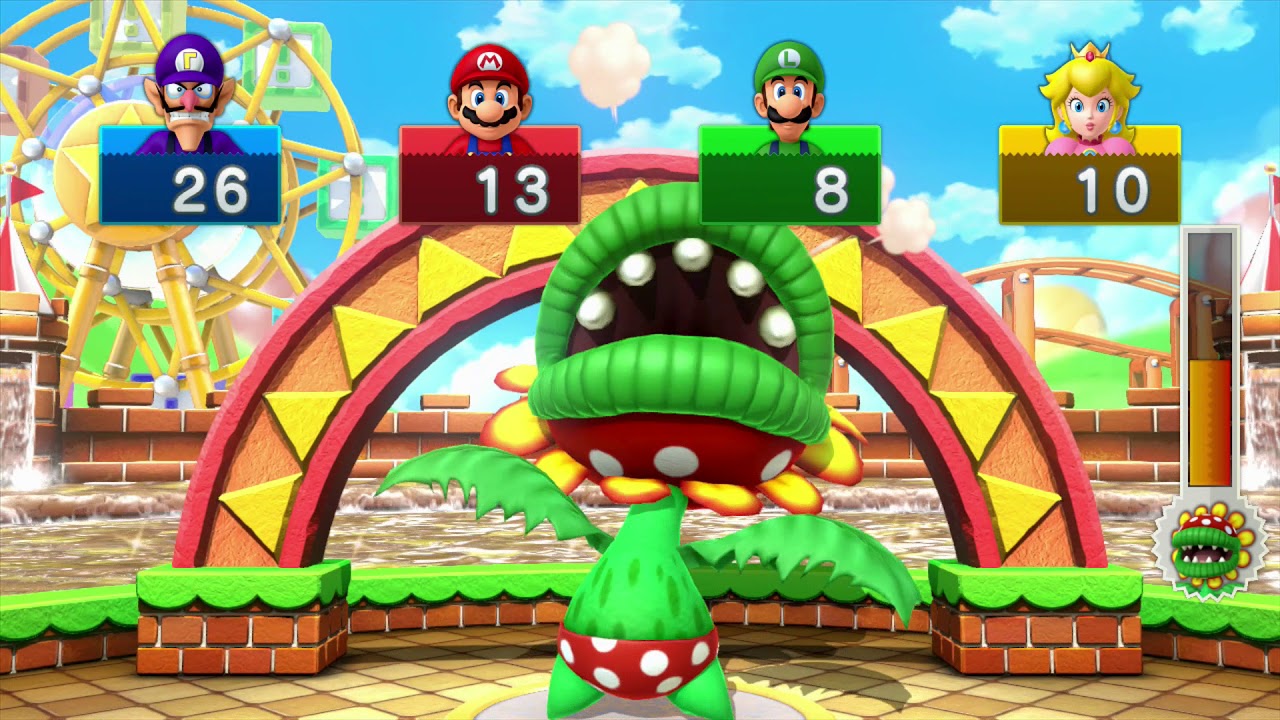 マリオパーティ10 ワルイージでマリオパーティフリープレイ ボスパックンのふりふりバクダンバトル プレイ動画 Youtube