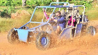 PUNTA CANA OFF ROAD DUNE BUGGY ADVENTURE AND AMAZING WATER CAVE | SKYE and Family