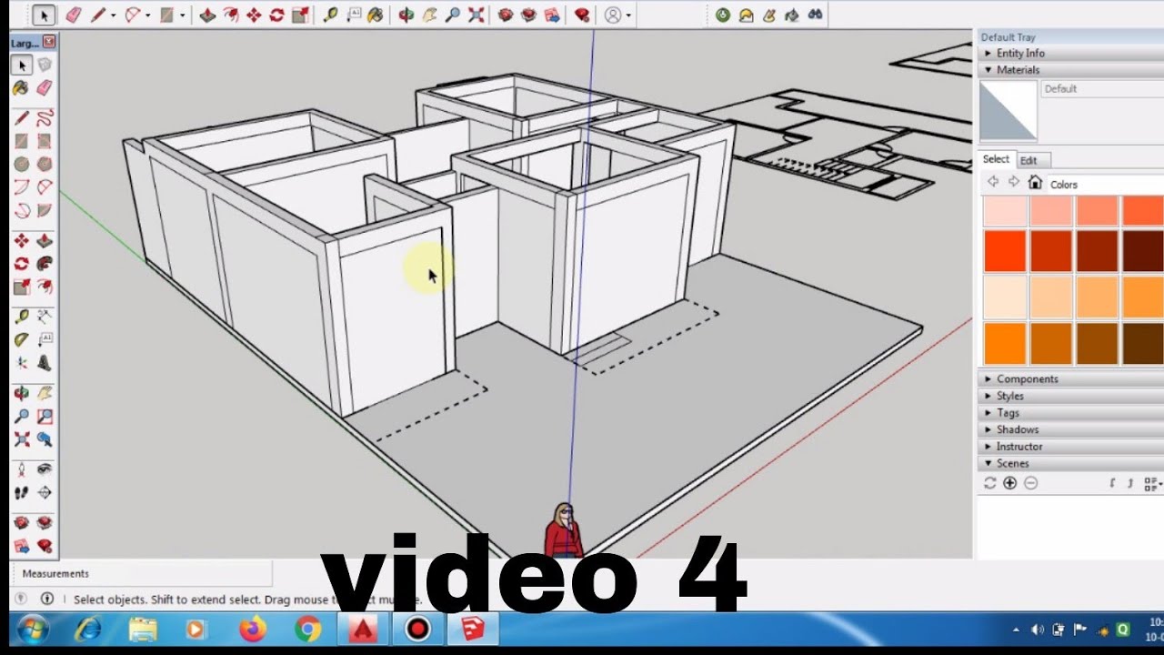 3D House Design In Sketchup Step By Step Tutorial How To Make Wall