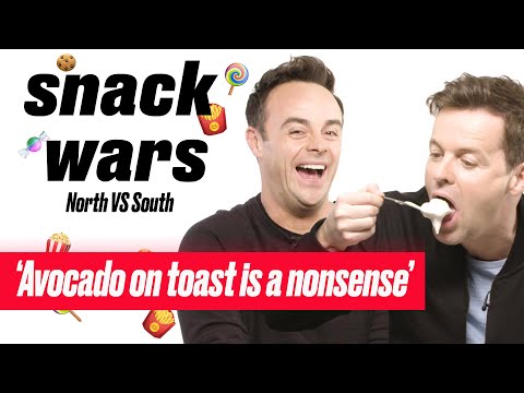 Ant And Dec Decide Which British Food Is The Best | Snack Wars | North Vs South | Ladbible