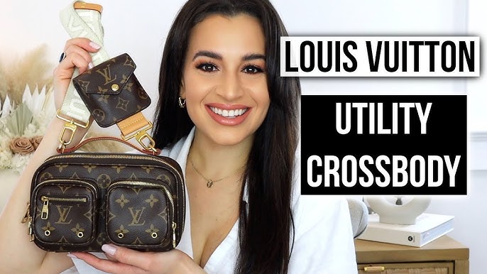 Louis Vuitton Utility Crossbody Bag Calfskin with Embossed