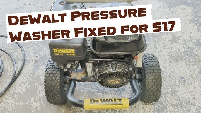 Dewalt Power Washer Pressure Problems