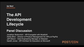 API Development Lifecycle Panel | POST/CON 2018
