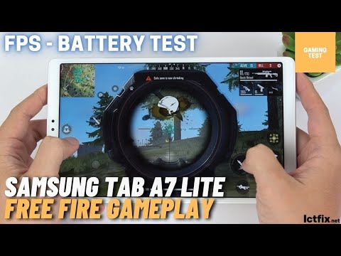 Samsung Galaxy Tab A7 Lite  Free Fire Gaming test | Mediatek MT8768T, 3 GB RAM