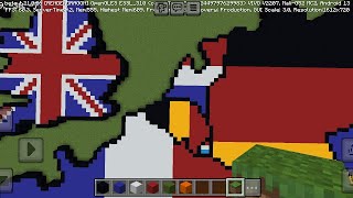 World map in Minecraft Part 2 - Beneleux union