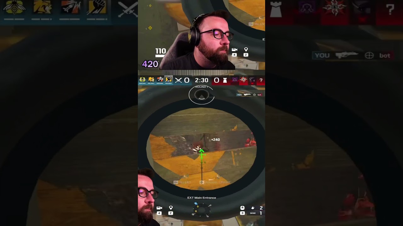 Правильное расположение прицела Финки в SIEGE! 