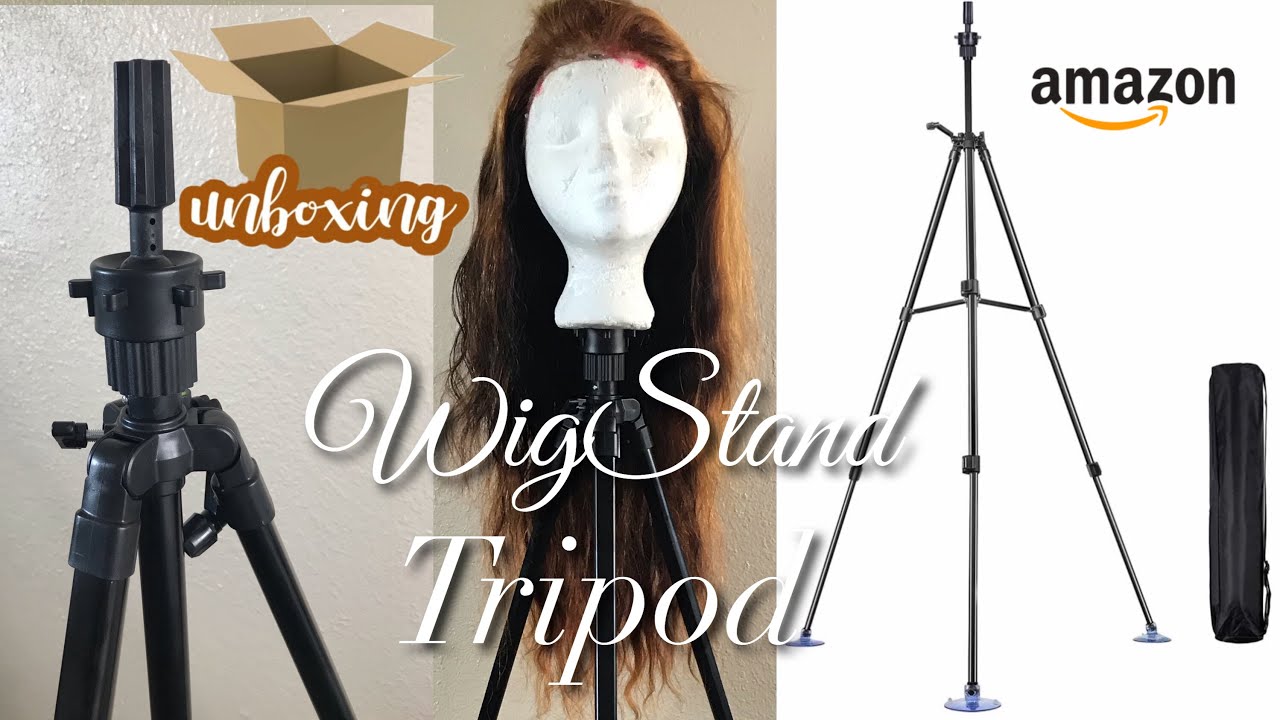 Распаковка головы-манекена со стойкой для парика и штативом от Amazon — DANSEE