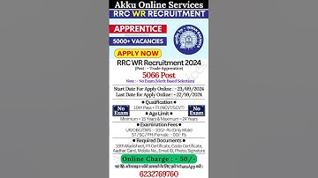 RRC WR Apprentice Online Form Fill Up 2024 🔥 Western Railway 2024 🔥#shorts #westernrailways #railway
