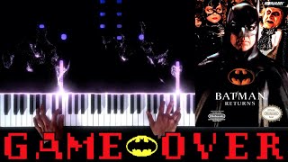 Batman Returns (NES) - Game Over - Piano|Synthesia