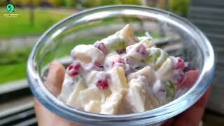 Yoghurt Mixed Fruit Salad Recipes | No Sugar No Cream| Healthy Breakfast for Weight Loss screenshot 3