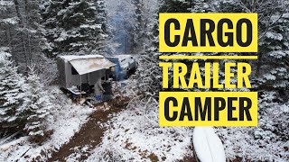 Crown Land Lakefront Camping  Cargo Trailer Camper