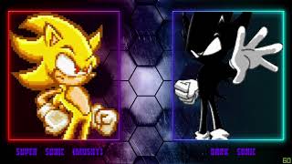 Super Sonic vs Dark Sonic