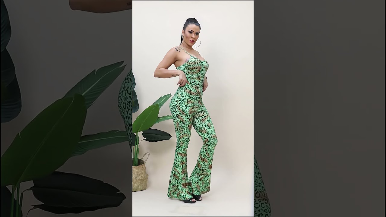【4K】MINT GREEN LEOPARD JUMPSUIT | Summer 2025 Collection 🌴🐆 