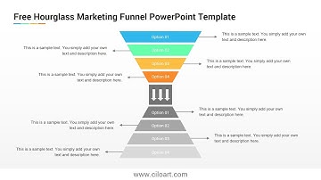 Hourglass Marketing Funnel Free PowerPoint Template