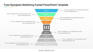 Hourglass Marketing Funnel Free PowerPoint Template