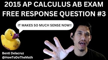 2015 AP Calculus AB Free Response Question #3 (Non Calculator)