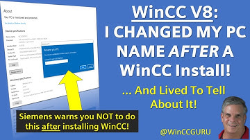 WinCC V8 : How To Safely Change PC Name after WinCC Installed! 😍#winccguru