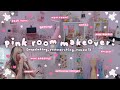 Aesthetic dream room makeover in pink   room and desk tour  tiffany weng