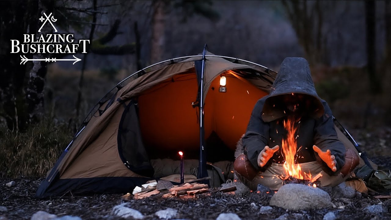 Freezing Wilderness Camp – Alone by the River