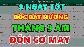 Xem Ngày Tốt Bốc Bát Hương Tháng 9  Âm Lịch  Được Lộc Trời Cho ,Tiền Rơi Trúng Đầu, ĐỔi ĐỜi Đại Gia