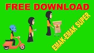 FREE GREEN SCREEN EMAK-EMAK NAIK VESPA DAN BELANJA