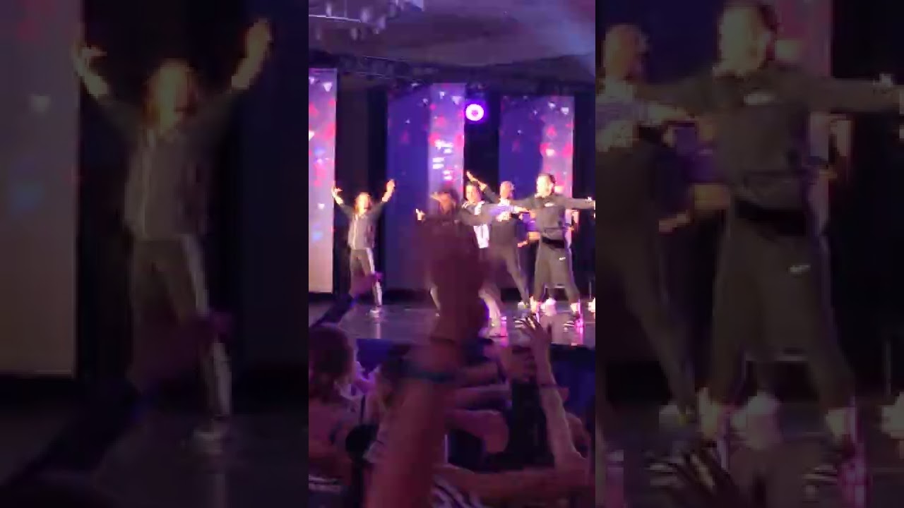 REVEL dance competition warm up