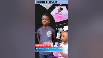 What Begins with T, Ends with T, and Has T Inside? Can You Solve It? #kids