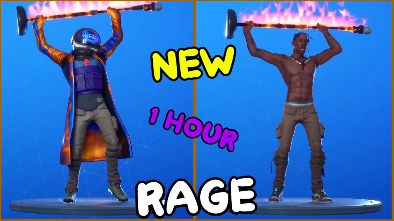 Fortnite Rage Emote 1 Hour Youtube