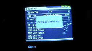 How to setup Asiasat3S on SR-B1 from factory setting