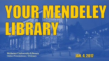 Building Your Mendeley Library