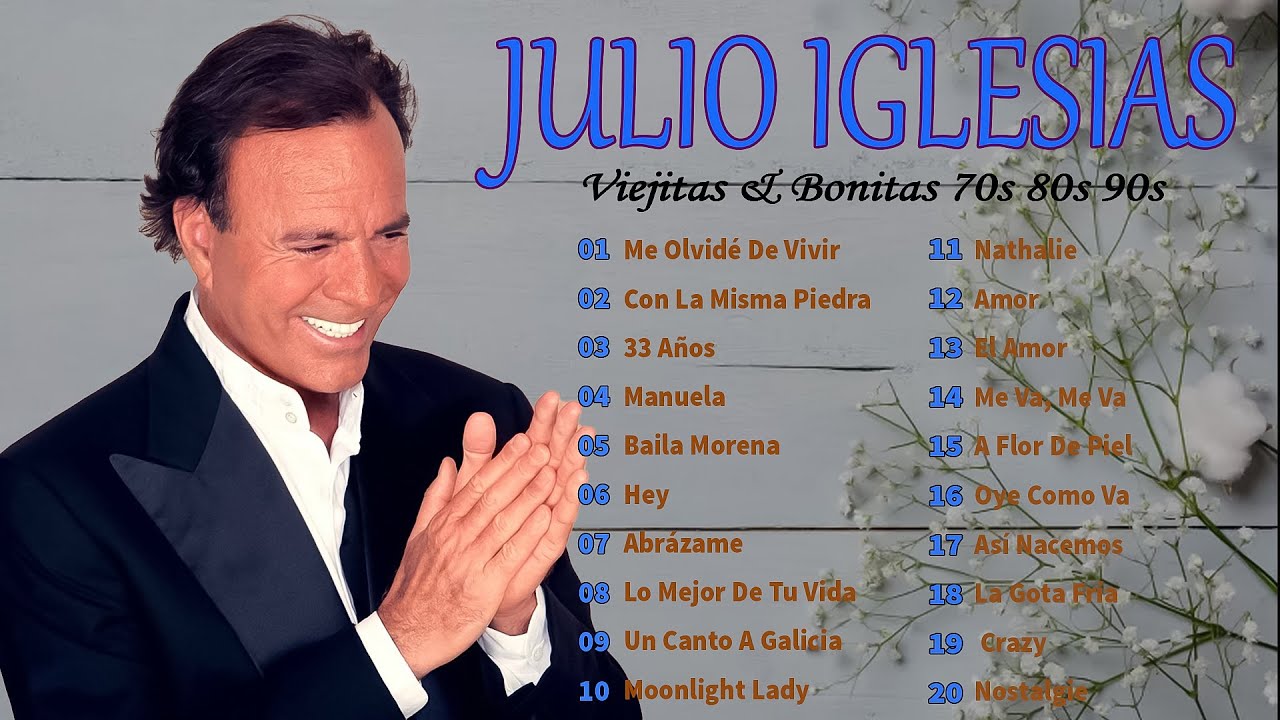 Julio Iglesias Mix Éxitos 2025 🎶 Julio Iglesias Lo Mejor Canciones, Sus Mejores Éxitos 2025