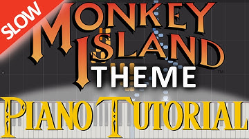 MONKEY ISLAND (Theme // Intro) [Piano Tutorial] [SLOW]