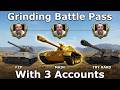Completing daily missions on 3 accounts for bp points (No YT Chat – Join Twitch)