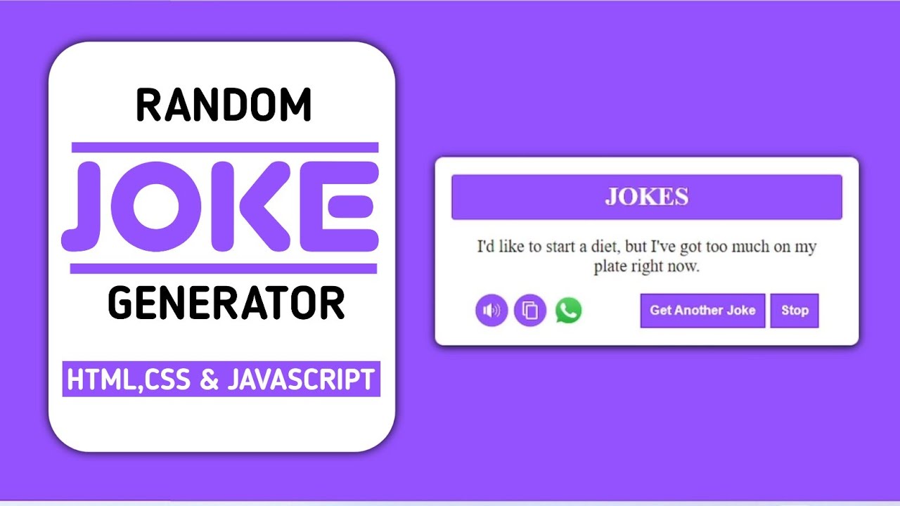 This Tutorial Shows You How to Create Random Jokes in JavaScript - YouTube