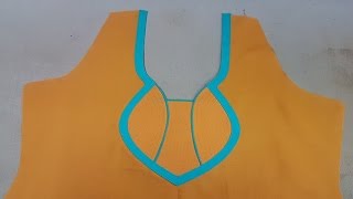 Latest Back Neck Design Cutting and Stitching #2