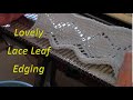 Hand Tooled Lace Leaf Edging by Diana Sullivan