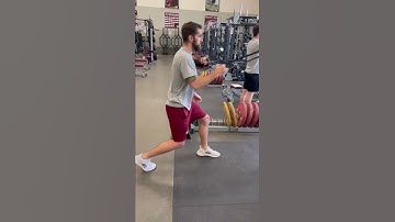 Split stance banded 1 arm row