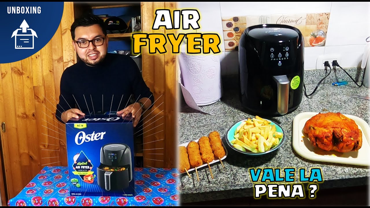 🔥Freidora de Aire OSTER 4L puesta a prueba - Vale la pena ❓ / Recetas 🍟 y  configuración / Air Fryer 