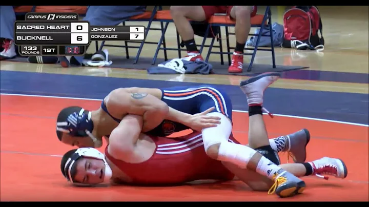 Bucknell vs Sacred Heart wrestling dual 2015