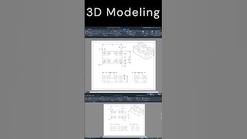 AutoCAD 3D Modeling #autocad #inventor #solidworks #cad #cadsoftware #draftingsoftware