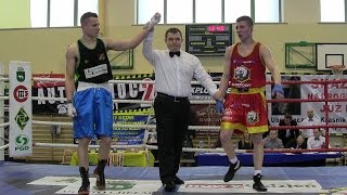 Finały Mistrzostw Okręgu Lubelskiego 2015 - seniorzy 69 kg: Karol Pawlina - Bartosz Gała